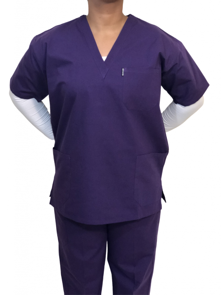 Purple Scrubs – Medical Scrub Set (Top & Pant) – Angielyns Collections ...